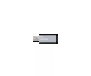 Adapter, mikrostik til USB C-stik aluminium, space grey